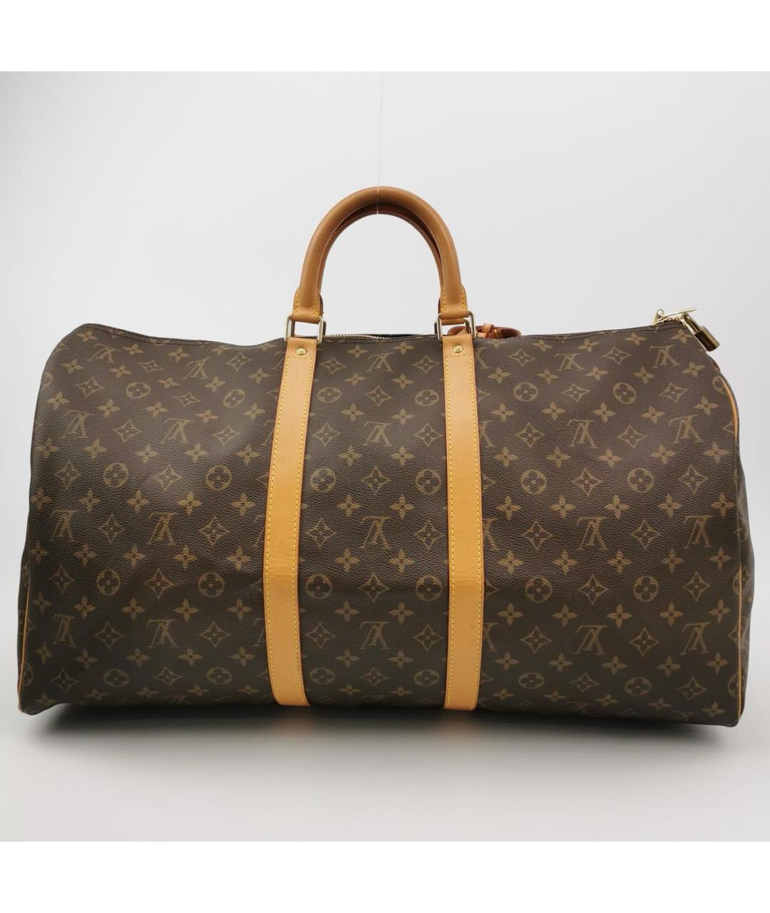 LOUIS VUITTON Коричневая дорожная/спортивная сумка, фото 4