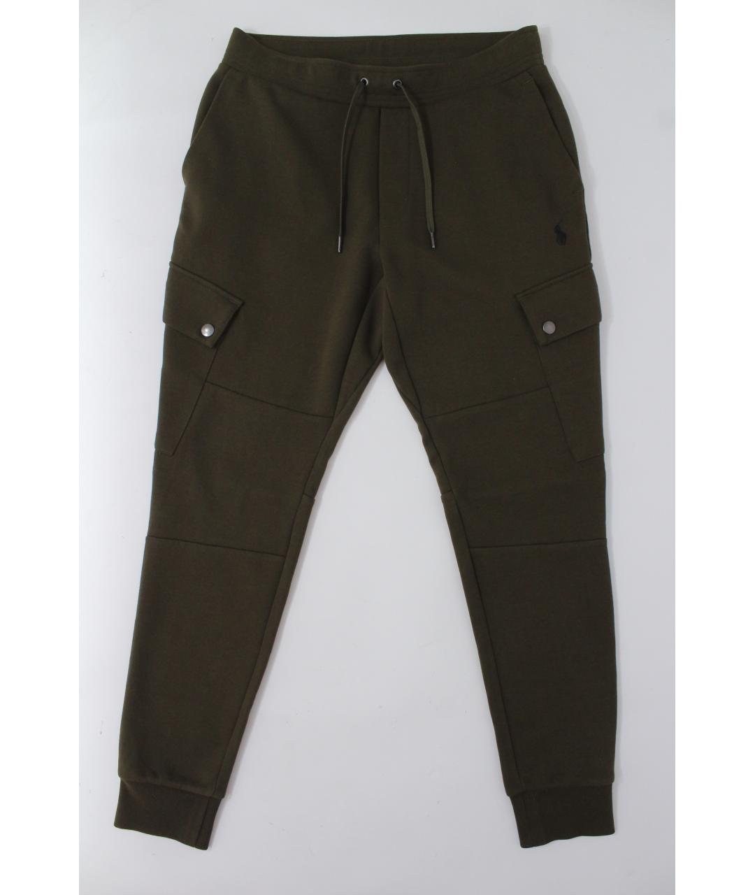 POLO RALPH LAUREN Хаки хлопко-эластановые повседневные брюки, фото 10