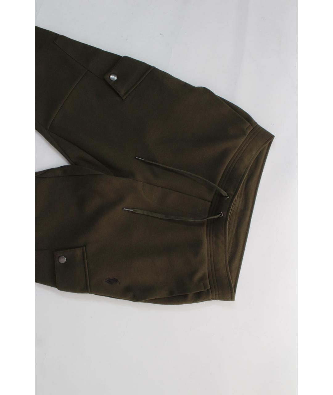 POLO RALPH LAUREN Хаки хлопко-эластановые повседневные брюки, фото 3