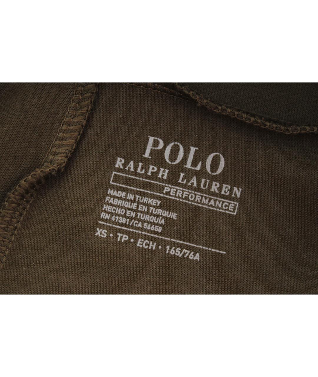 POLO RALPH LAUREN Хаки хлопко-эластановые повседневные брюки, фото 7