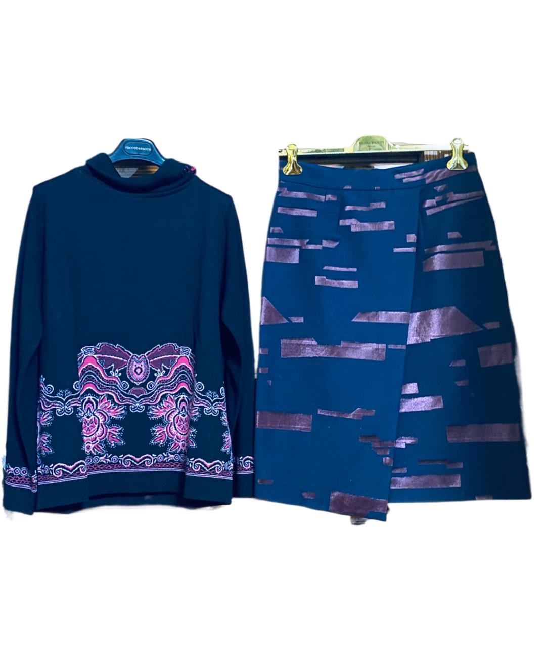 ESCADA Бордовый вискозный костюм с юбками, фото 8