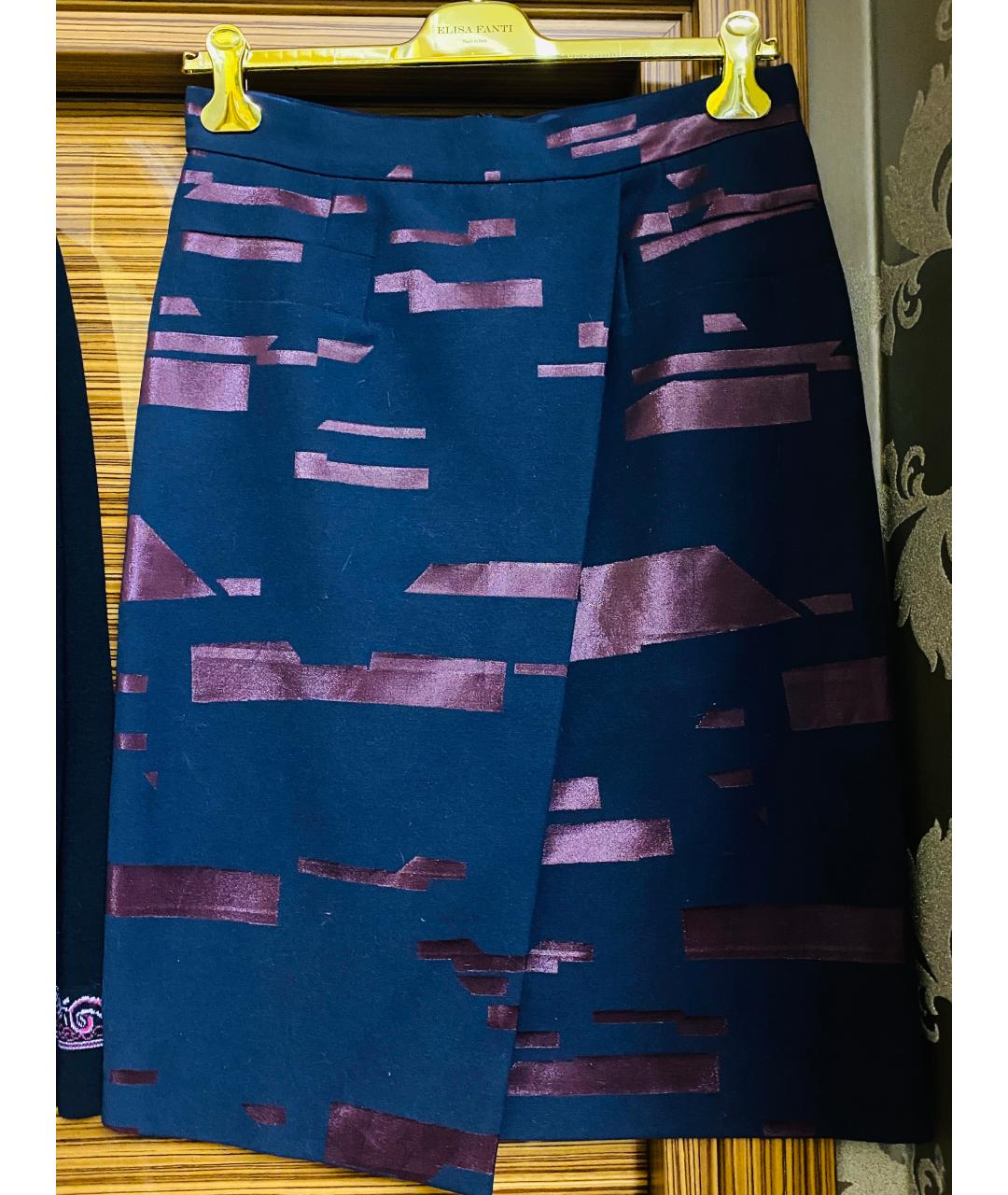 ESCADA Бордовый вискозный костюм с юбками, фото 6