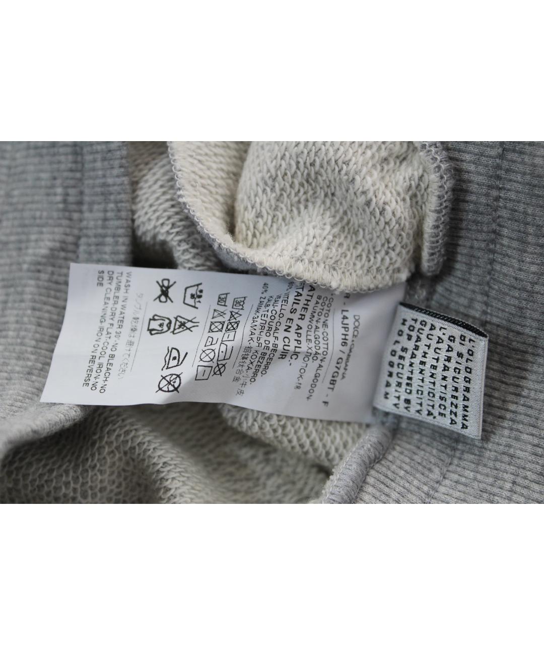 DOLCE & GABBANA KIDS Серые хлопковые брюки и шорты, фото 6