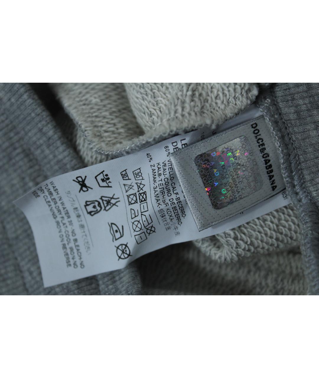 DOLCE & GABBANA KIDS Серые хлопковые брюки и шорты, фото 5