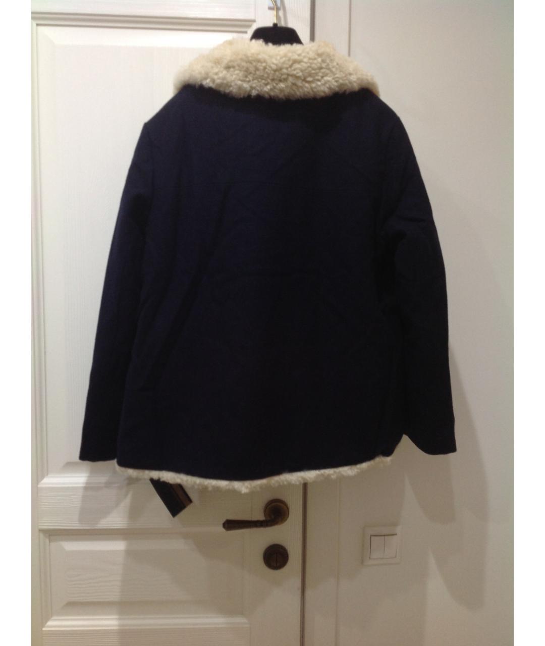 MARNI Синее шерстяное пальто, фото 4