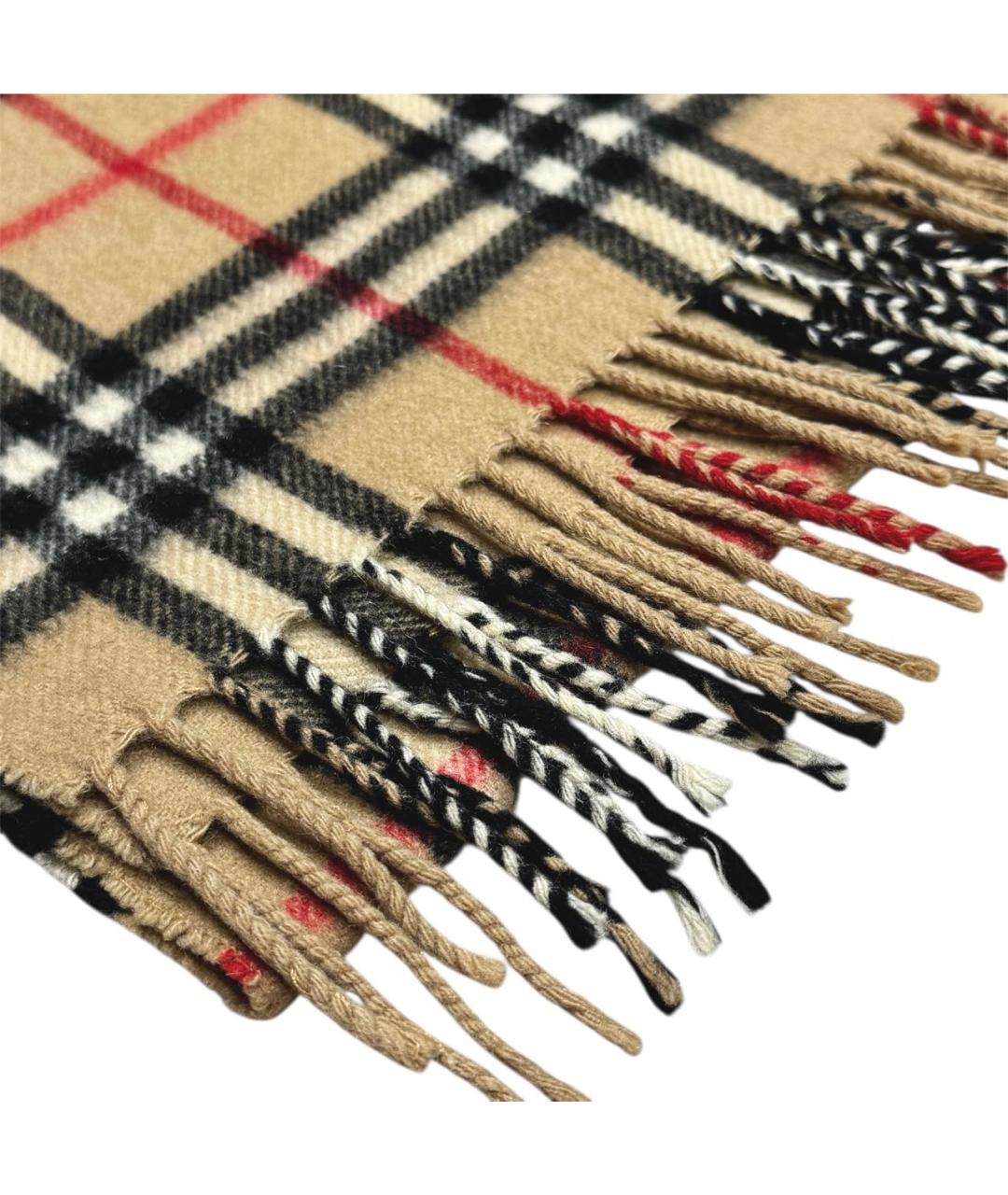 BURBERRY Бежевый кашемировый шарф, фото 3