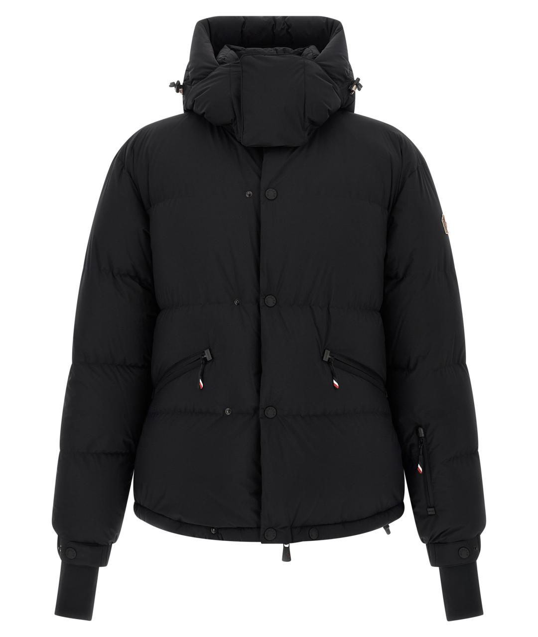 MONCLER GRENOBLE Черный полиамидовый пуховик, фото 1