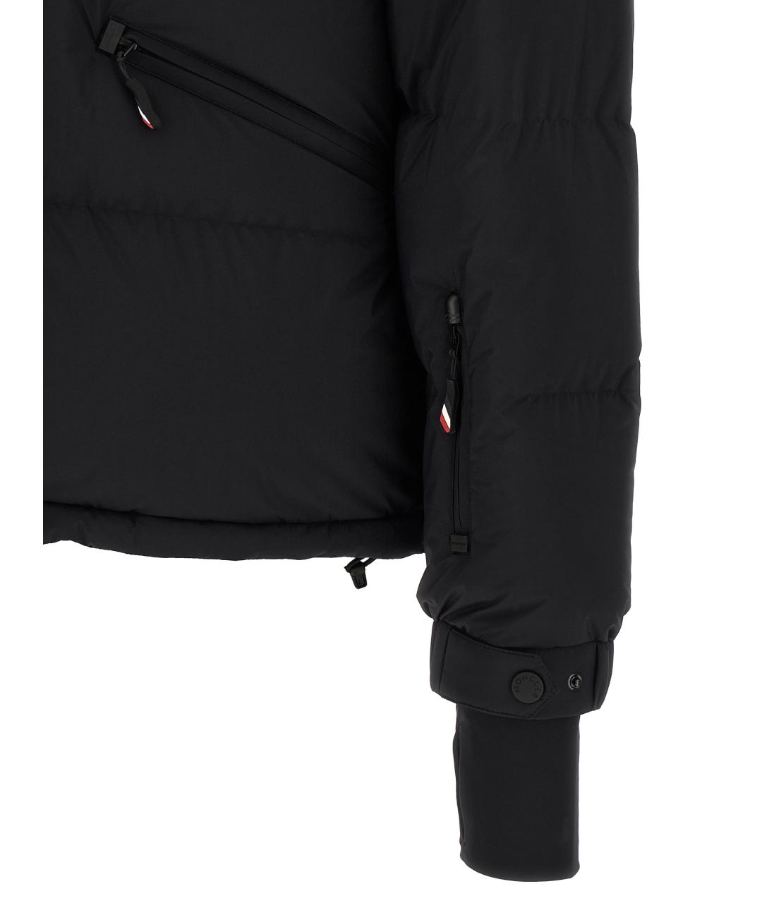 MONCLER GRENOBLE Черный полиамидовый пуховик, фото 5