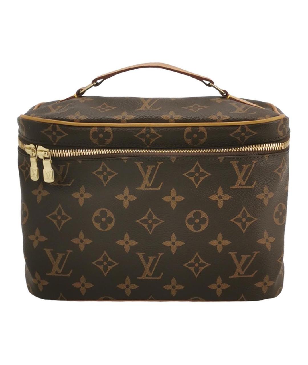 LOUIS VUITTON Коричневая косметичка, фото 9