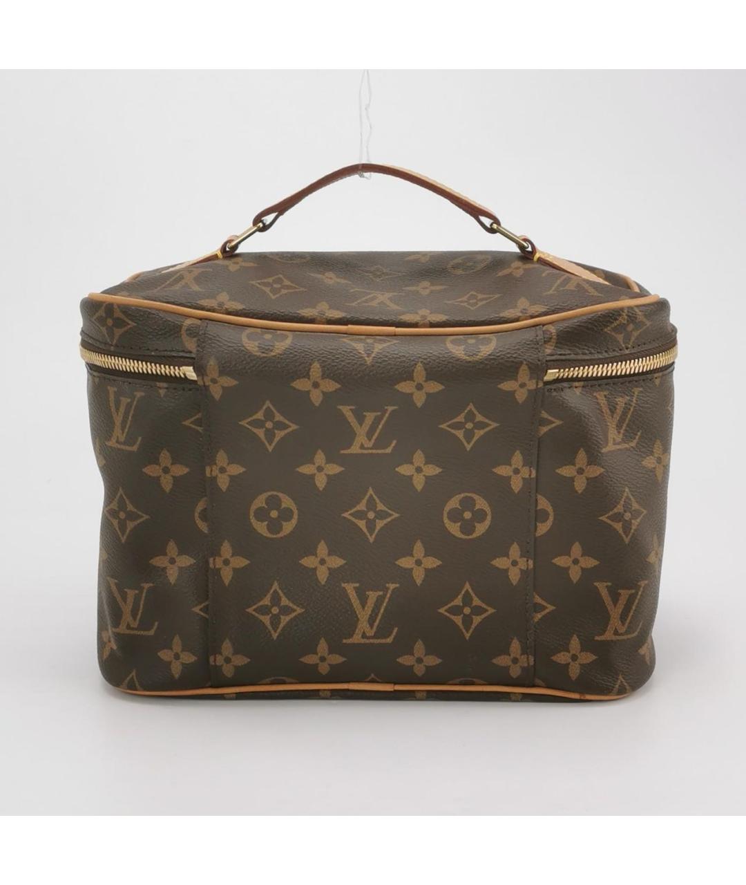 LOUIS VUITTON Коричневая косметичка, фото 4