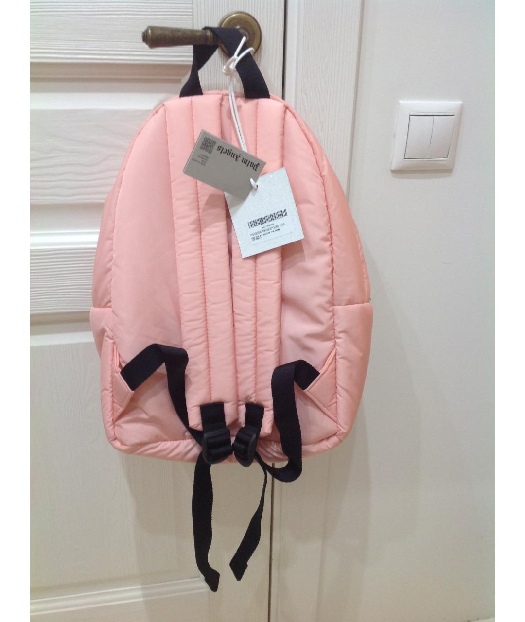 PALM ANGELS Коралловый тканевый рюкзак, фото 9
