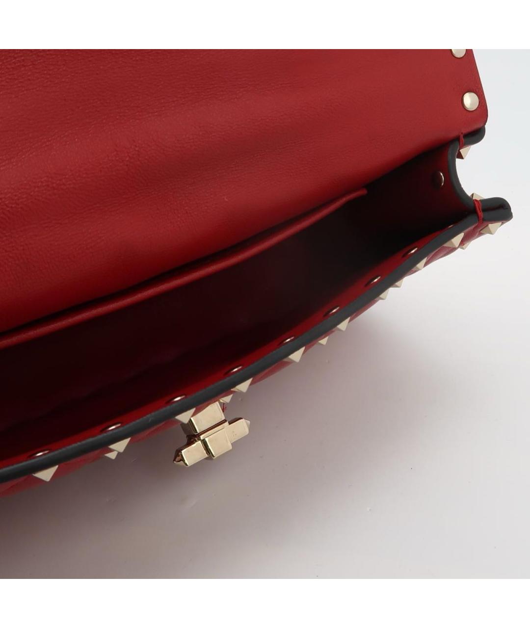VALENTINO Красная кожаная сумка через плечо, фото 6