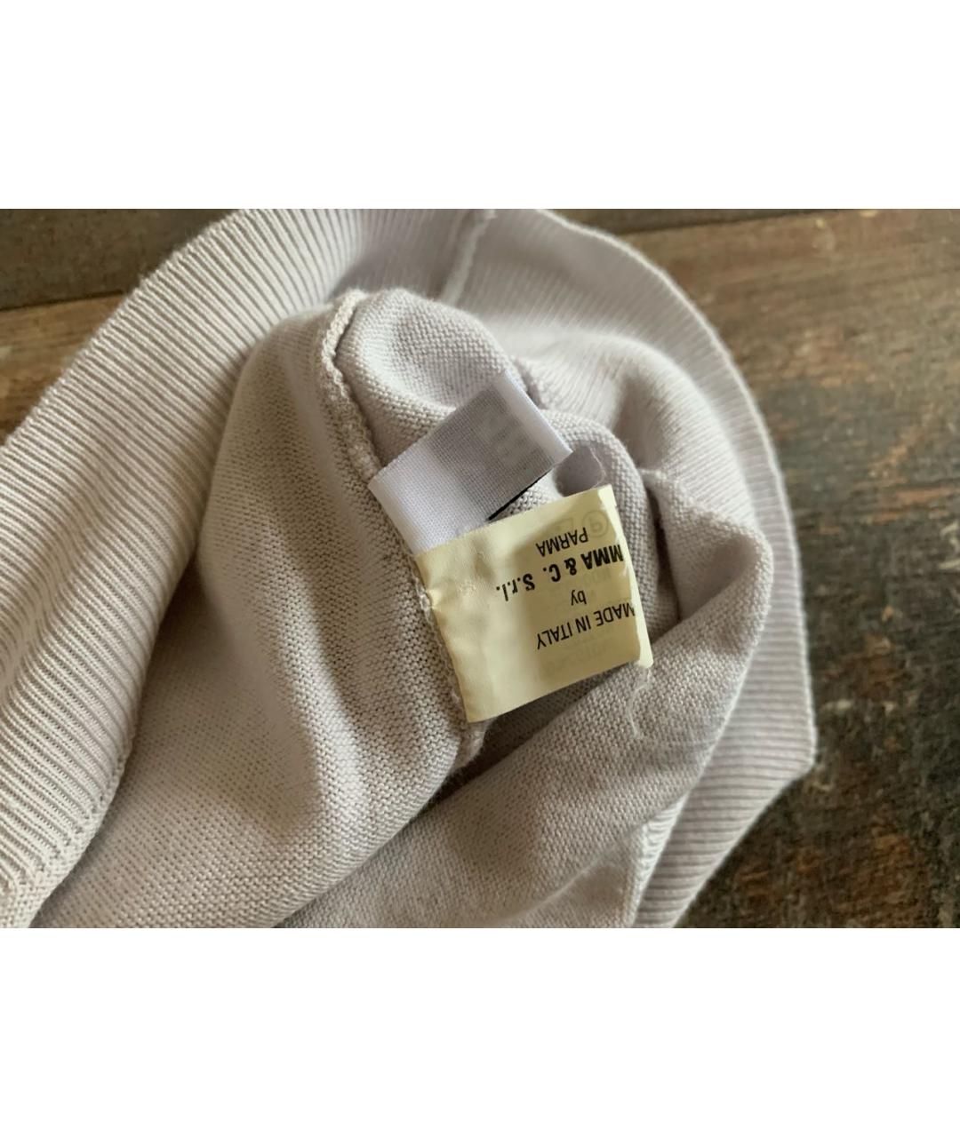 SVEVO Бежевое хлопковое поло с коротким рукавом, фото 5