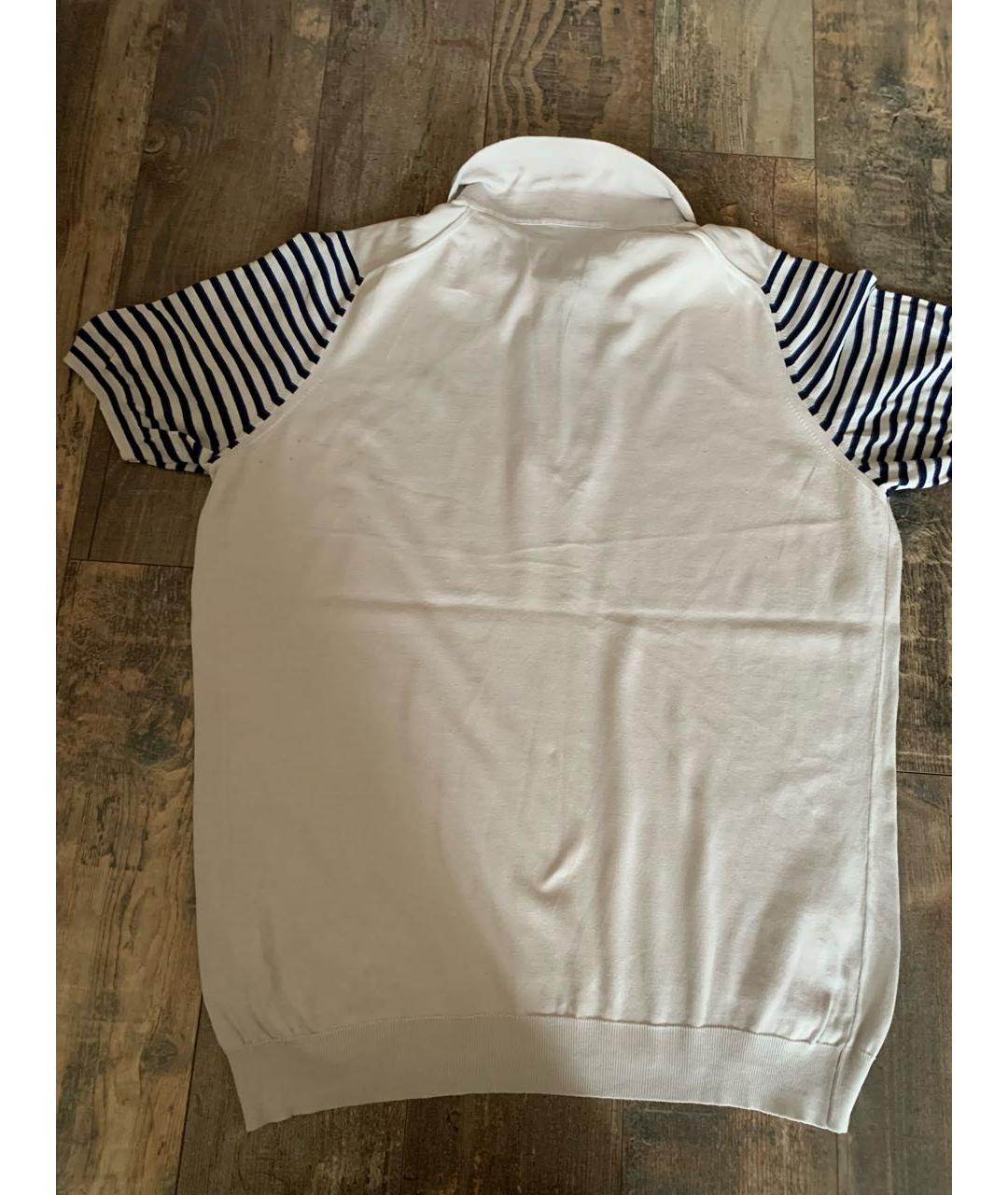 SVEVO Бежевое хлопковое поло с коротким рукавом, фото 2