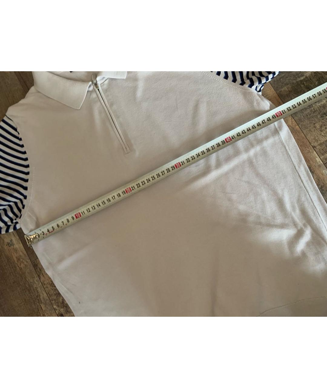 SVEVO Бежевое хлопковое поло с коротким рукавом, фото 8