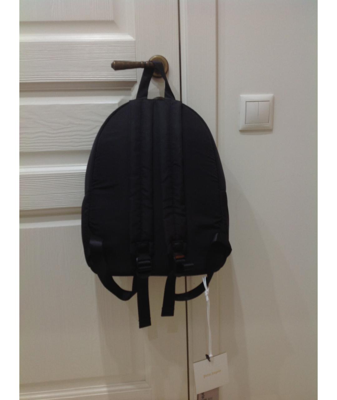 PALM ANGELS Черный тканевый рюкзак, фото 8