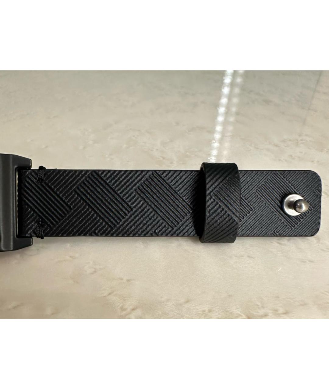 MONTBLANC Черный кожаный браслет, фото 6