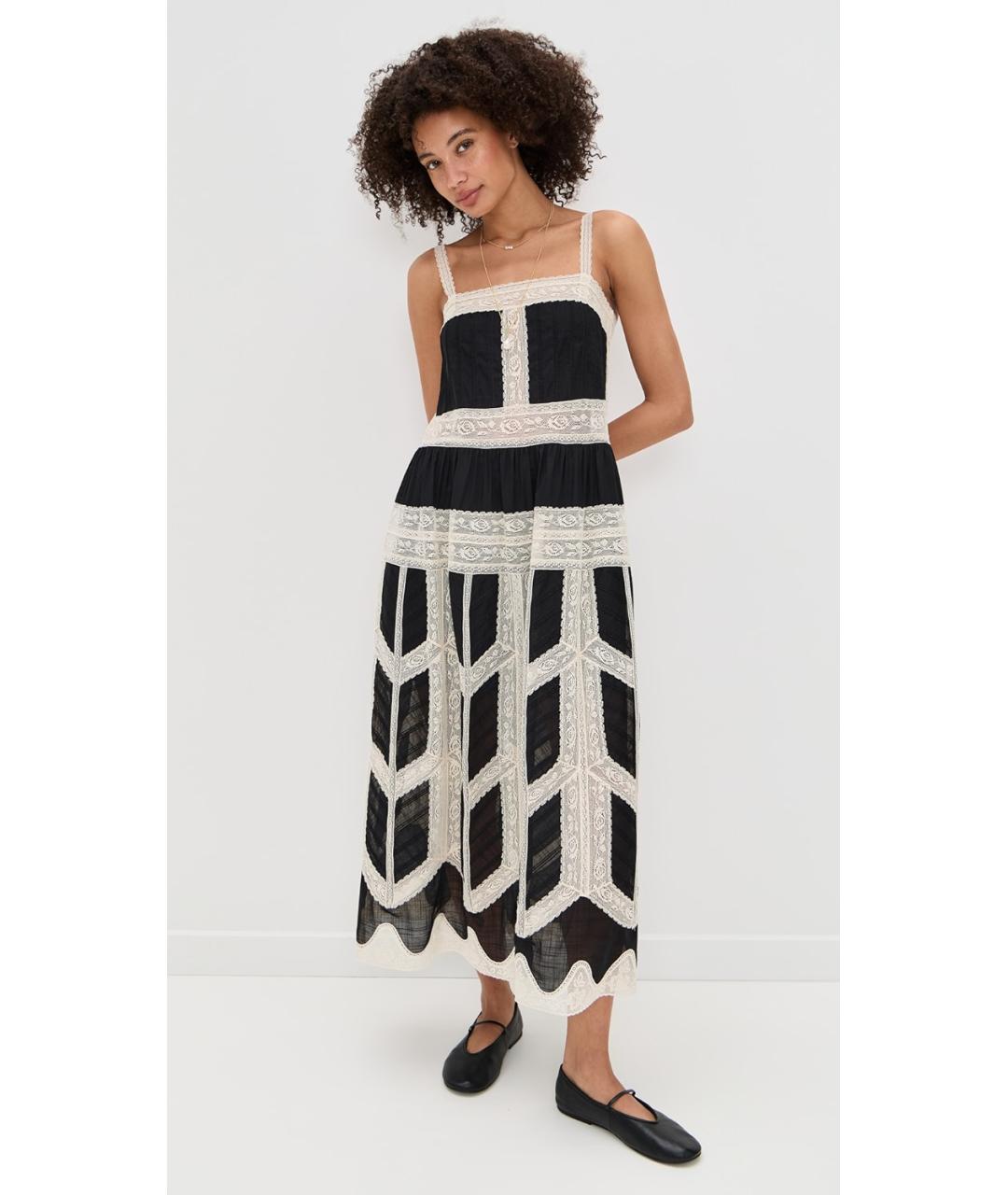 ZIMMERMANN Черное хлопковое коктейльное платье, фото 7