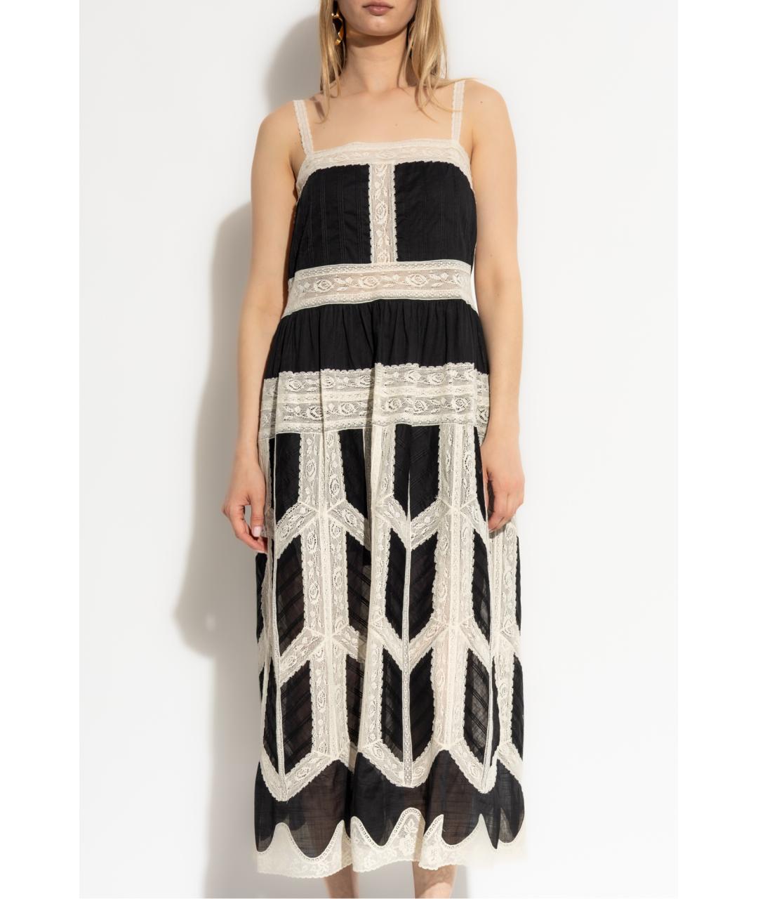 ZIMMERMANN Черное хлопковое коктейльное платье, фото 3