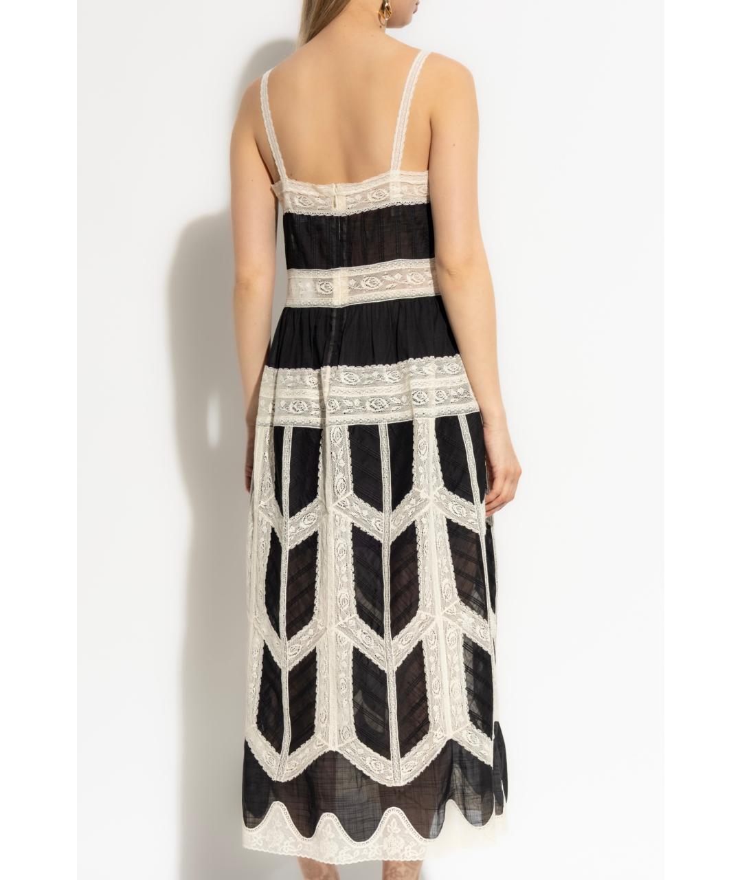 ZIMMERMANN Черное хлопковое коктейльное платье, фото 4