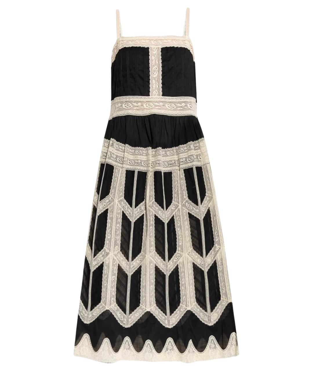 ZIMMERMANN Черное хлопковое коктейльное платье, фото 1