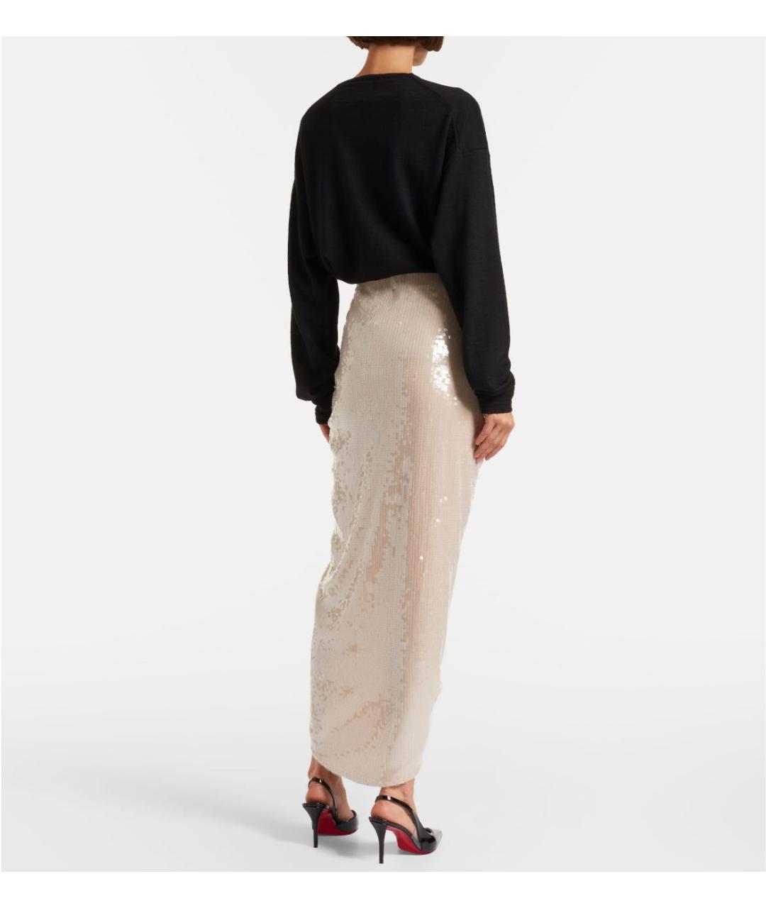 ROTATE Бежевая полиэстеровая юбка макси, фото 4