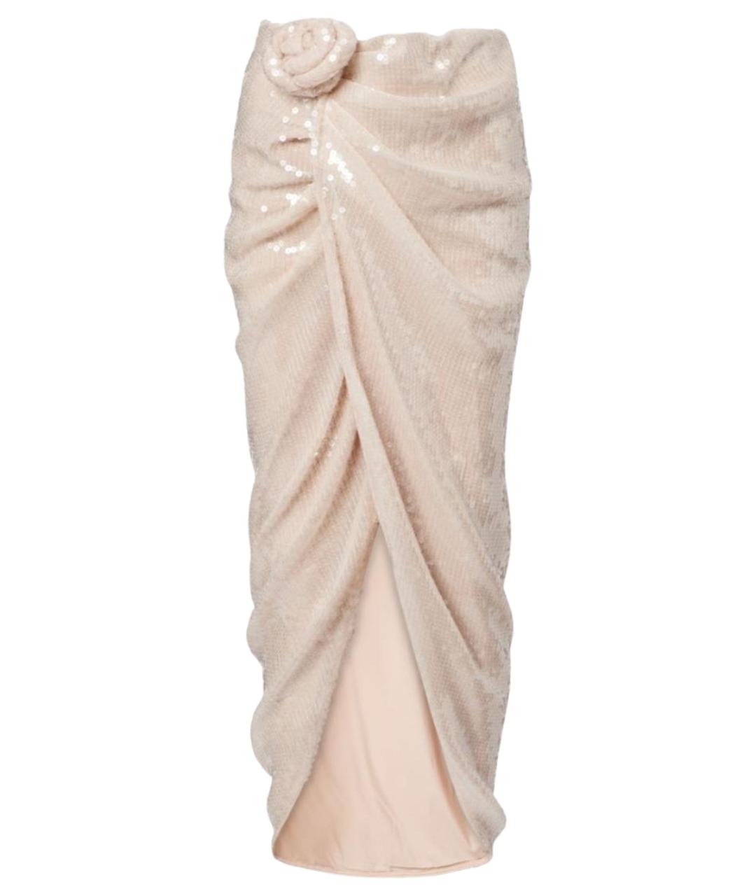 ROTATE Бежевая полиэстеровая юбка макси, фото 1