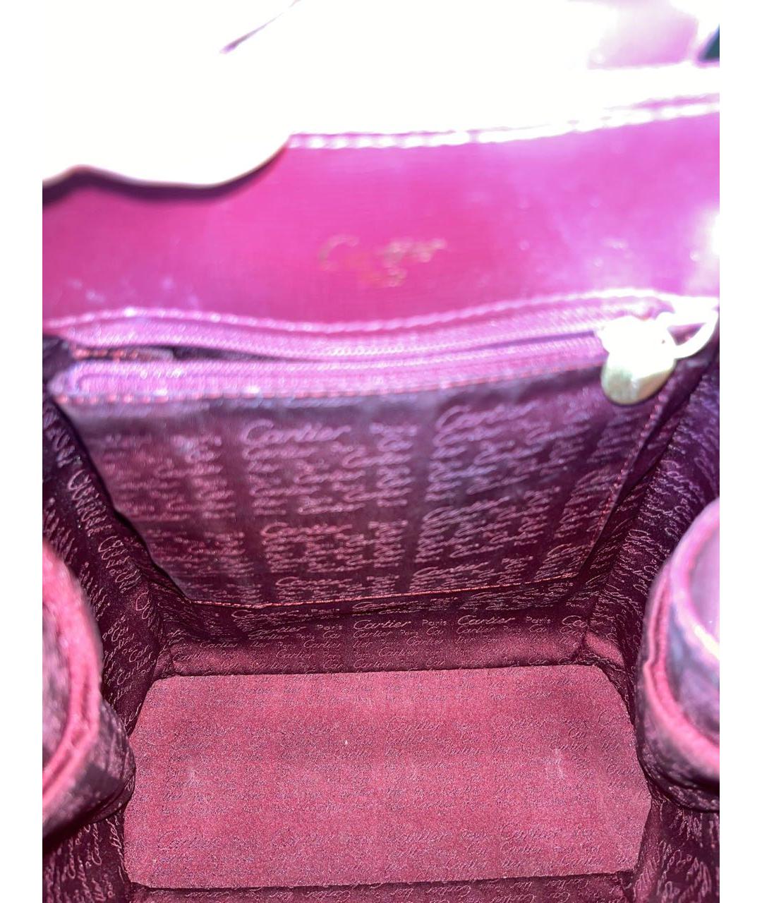 CARTIER Розовый кожаный рюкзак, фото 4