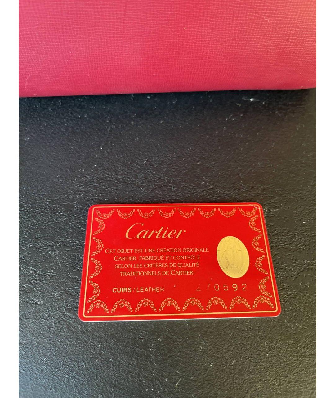 CARTIER Розовый кожаный рюкзак, фото 5