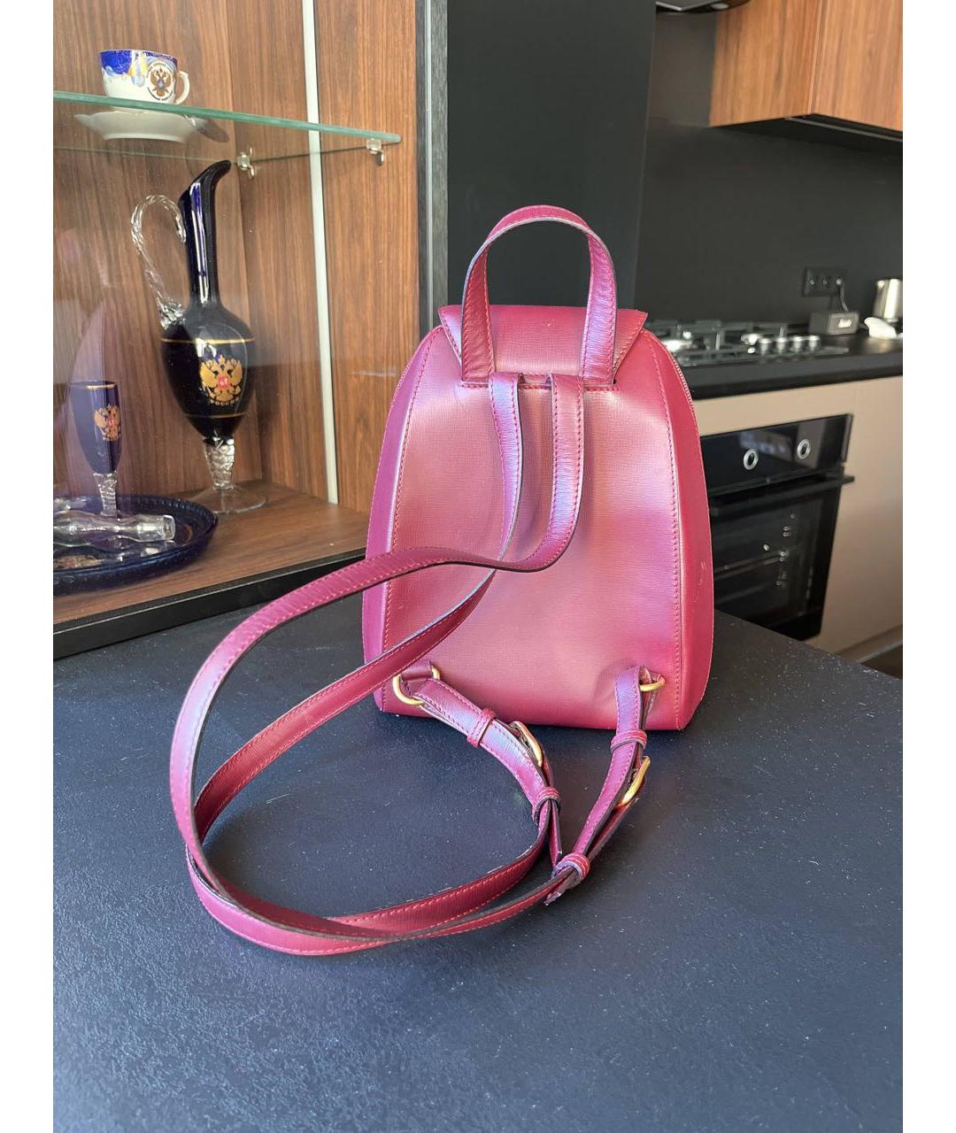 CARTIER Розовый кожаный рюкзак, фото 3