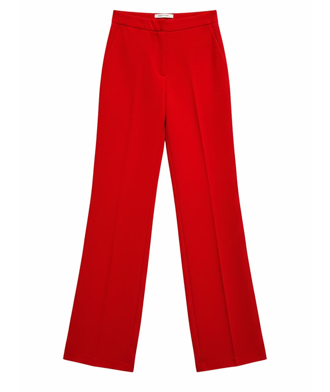 RED VALENTINO Красные прямые брюки, фото 1