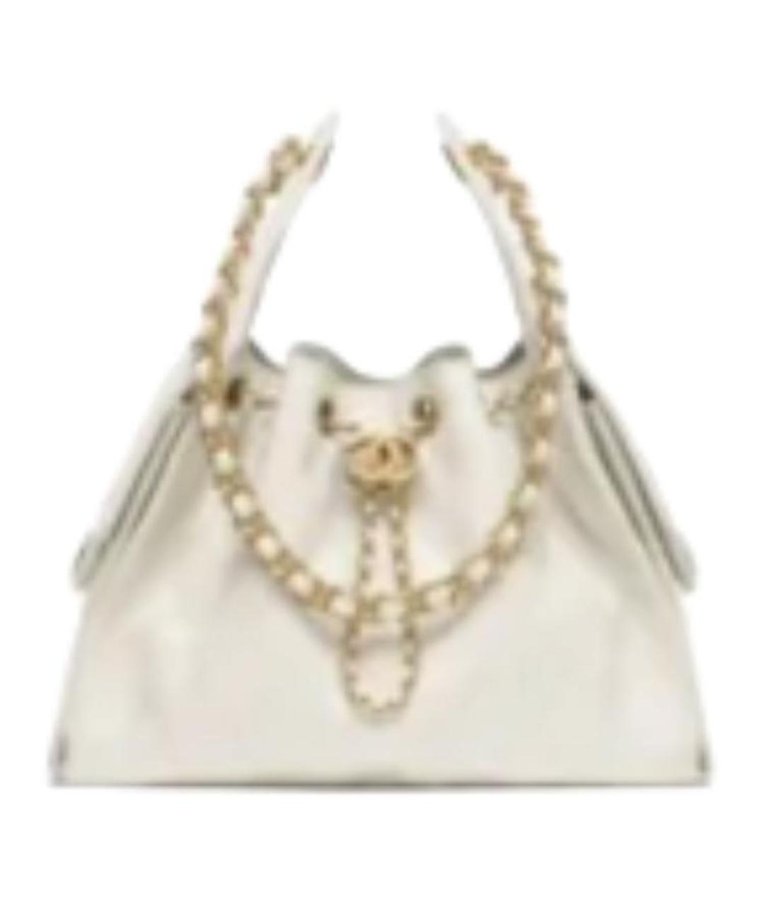 CHANEL Серая кожаная сумка через плечо, фото 2