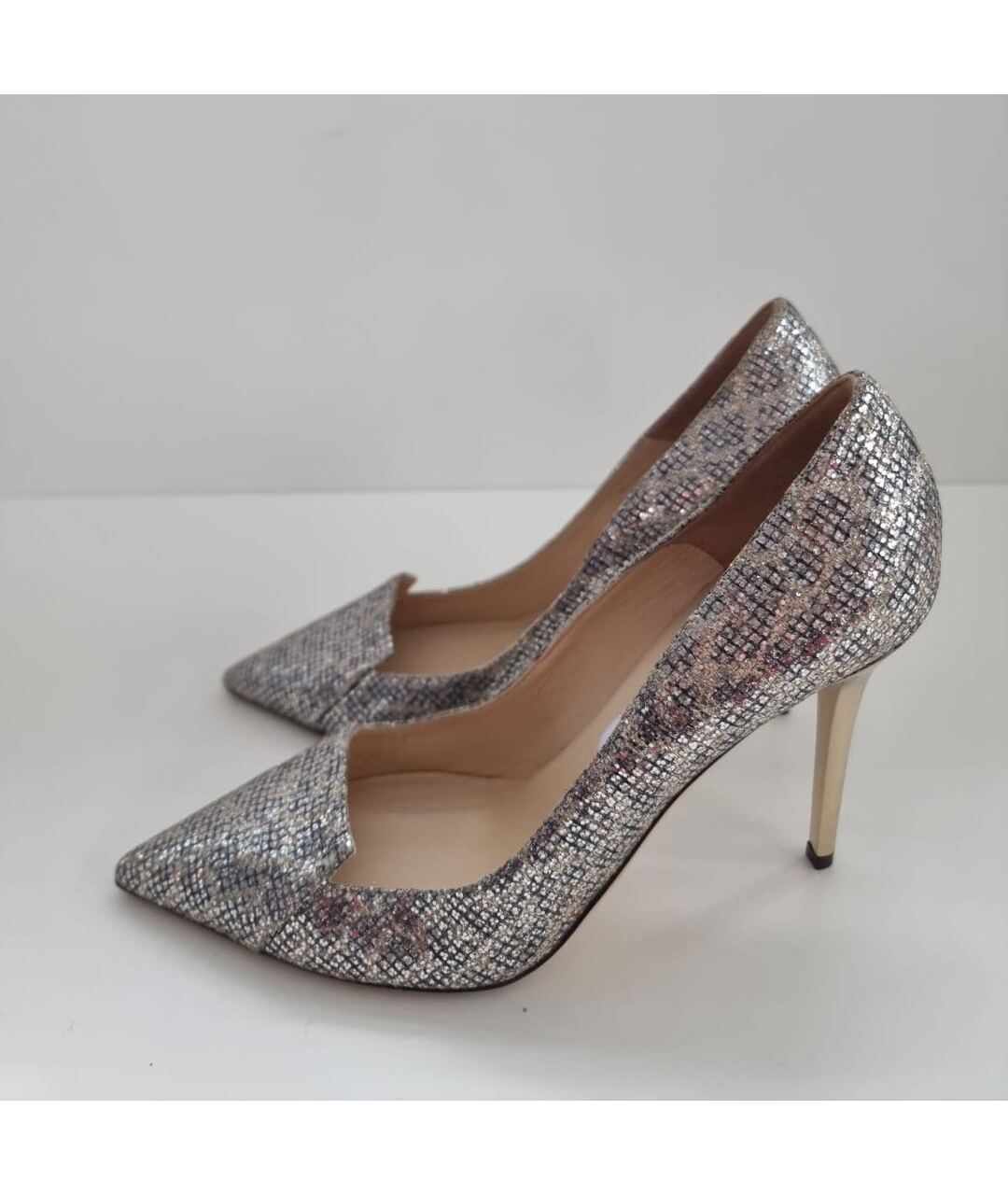 JIMMY CHOO Серебряные туфли, фото 3