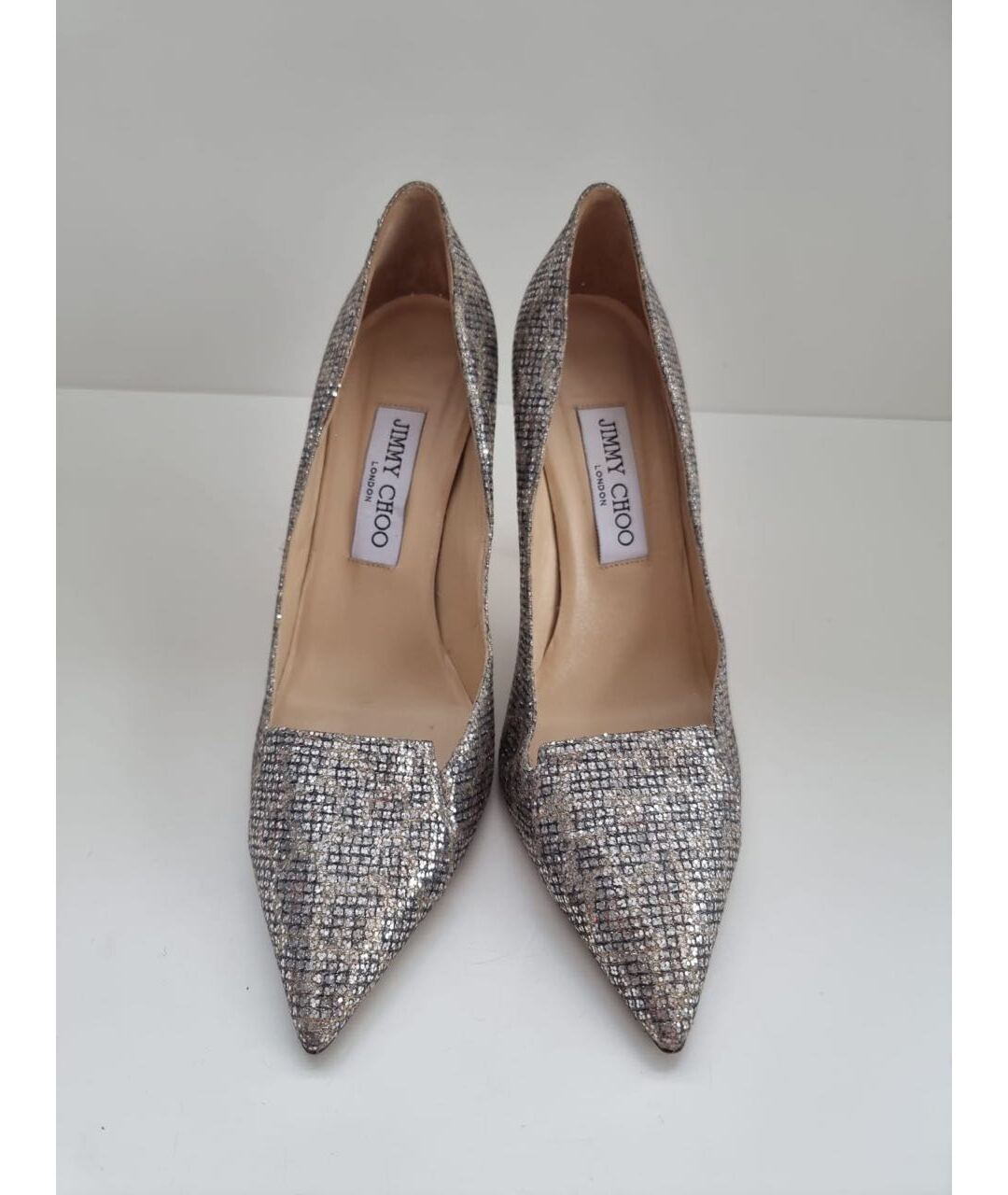 JIMMY CHOO Серебряные туфли, фото 2