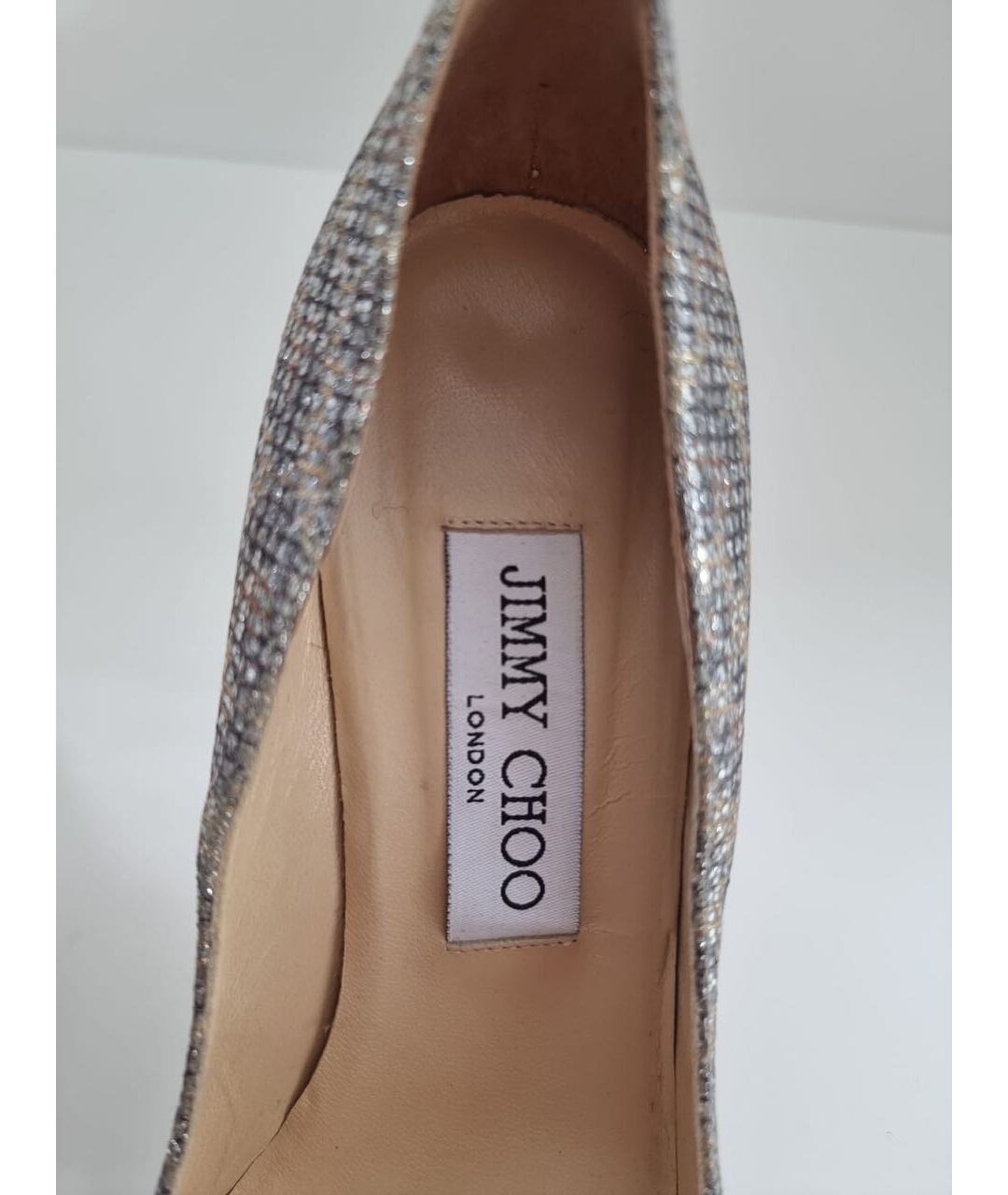 JIMMY CHOO Серебряные туфли, фото 8