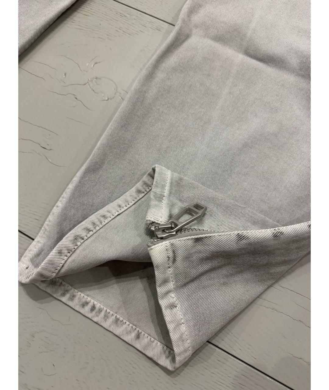 HAIKURE Серые хлопковые прямые джинсы, фото 5