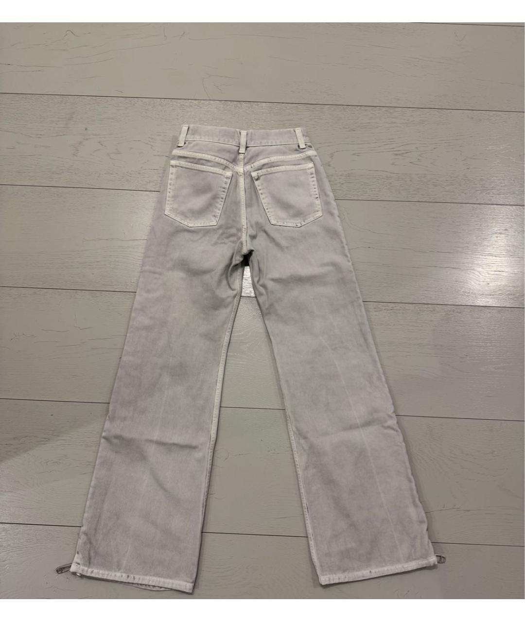 HAIKURE Серые хлопковые прямые джинсы, фото 2
