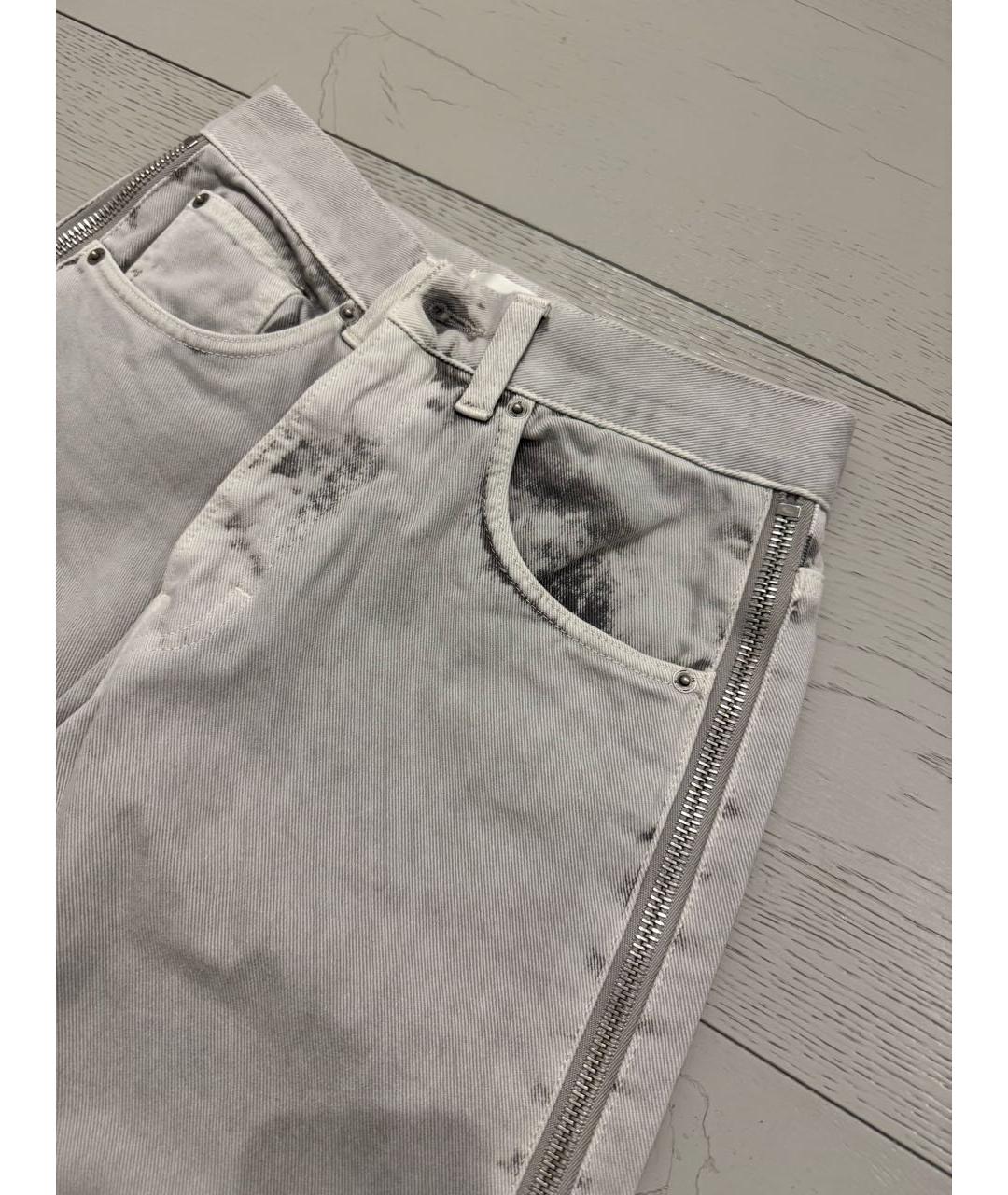 HAIKURE Серые хлопковые прямые джинсы, фото 4