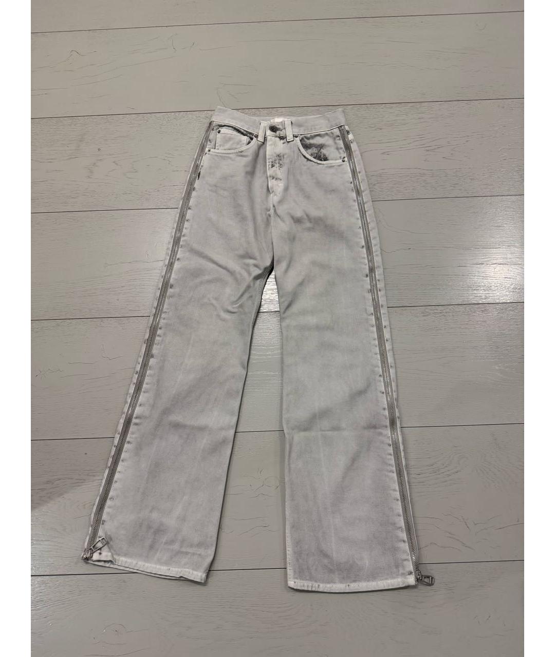 HAIKURE Серые хлопковые прямые джинсы, фото 6