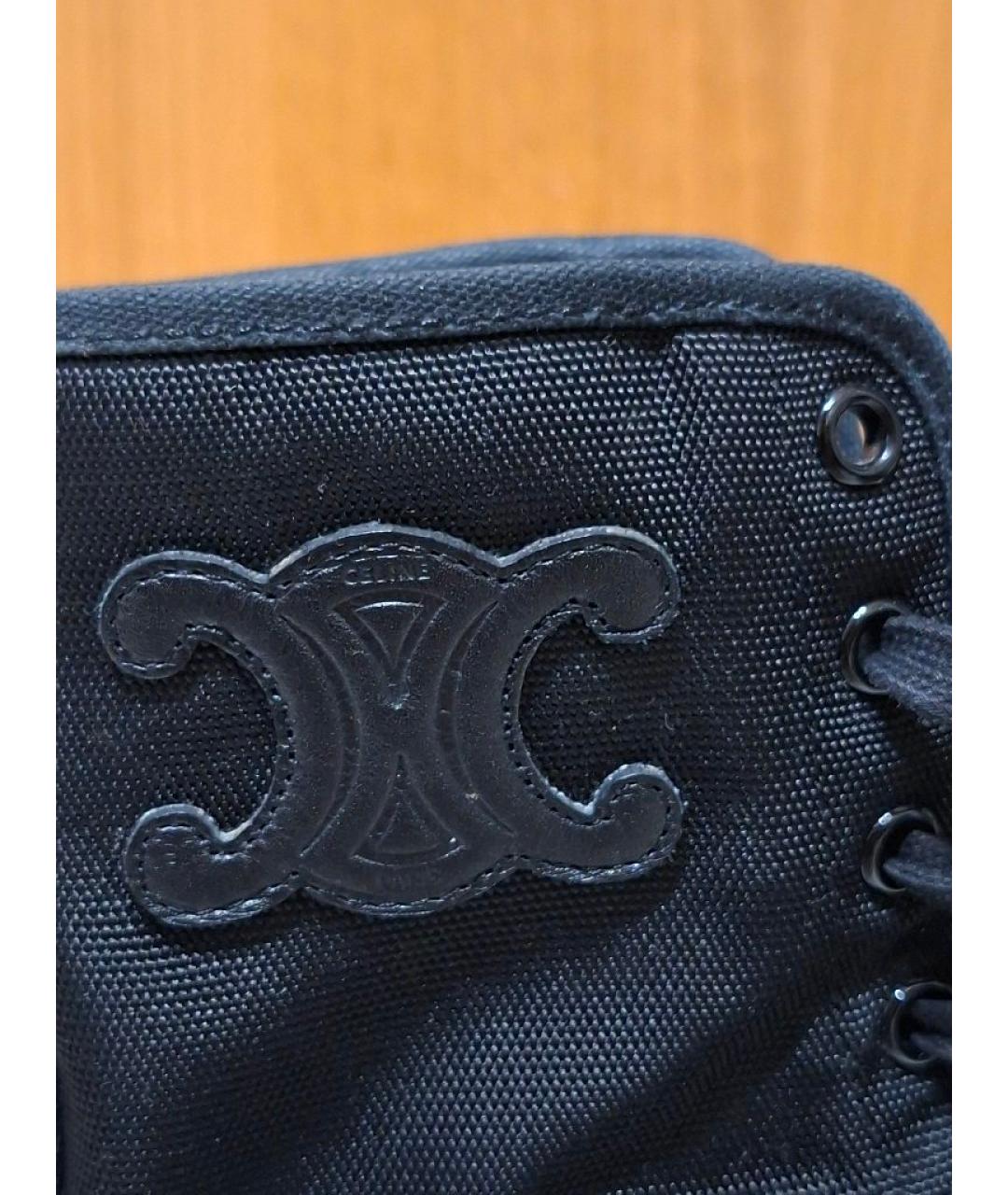 CELINE Черные кожаные ботинки, фото 5