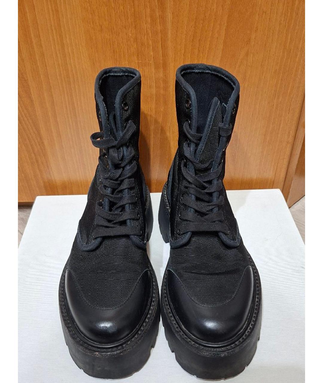 CELINE Черные кожаные ботинки, фото 2