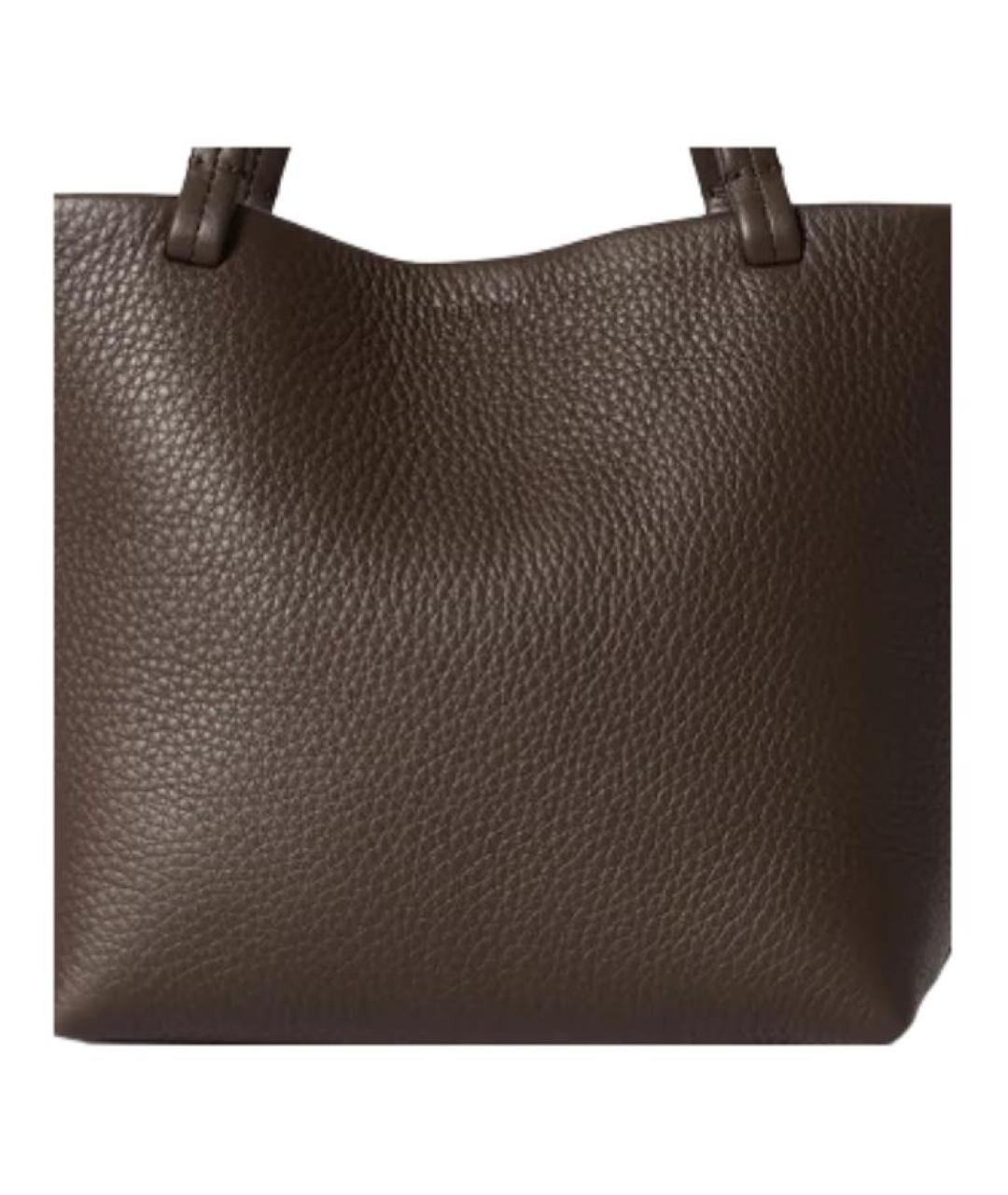 THE ROW Коричневая кожаная сумка через плечо, фото 5