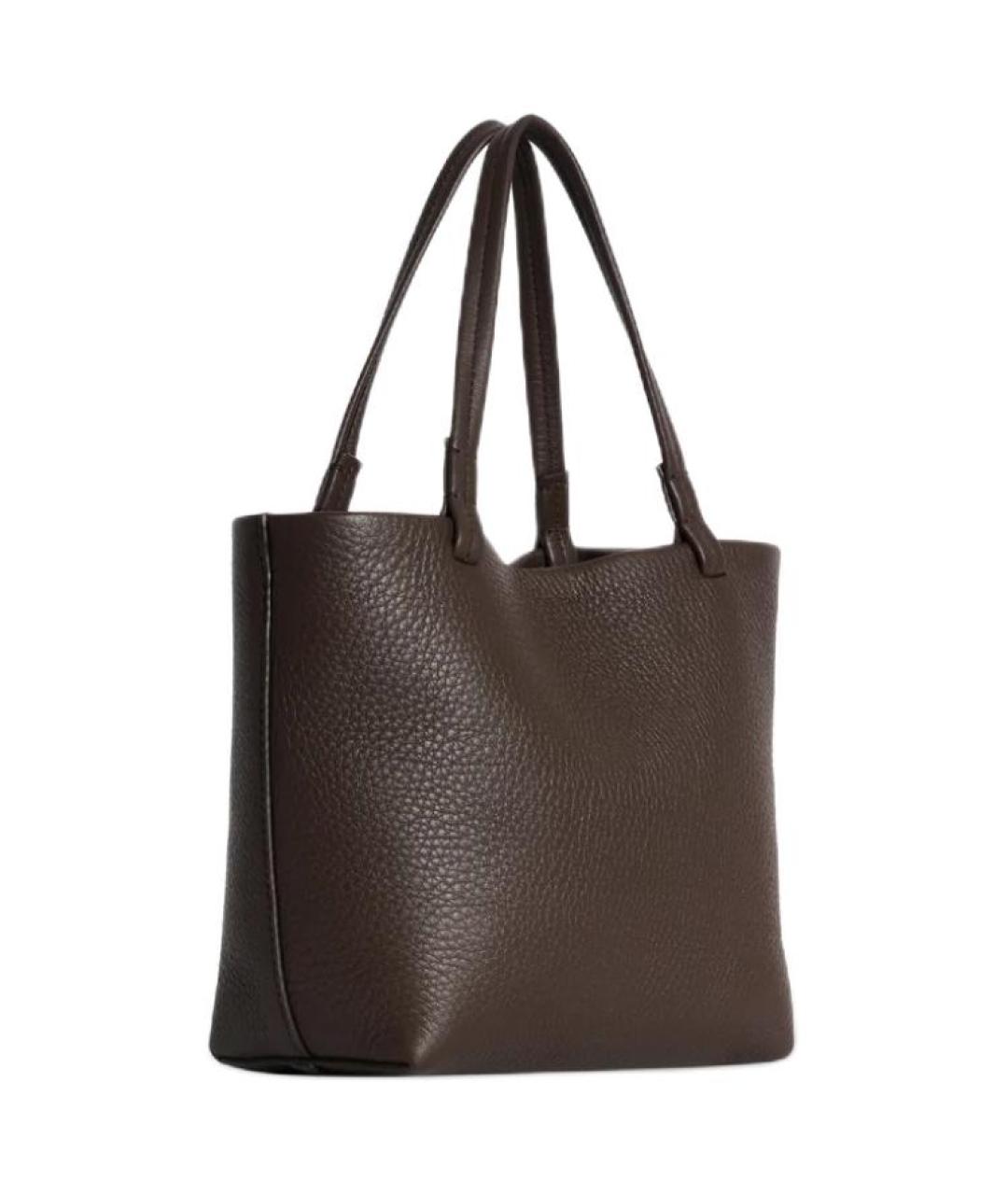 THE ROW Коричневая кожаная сумка через плечо, фото 2