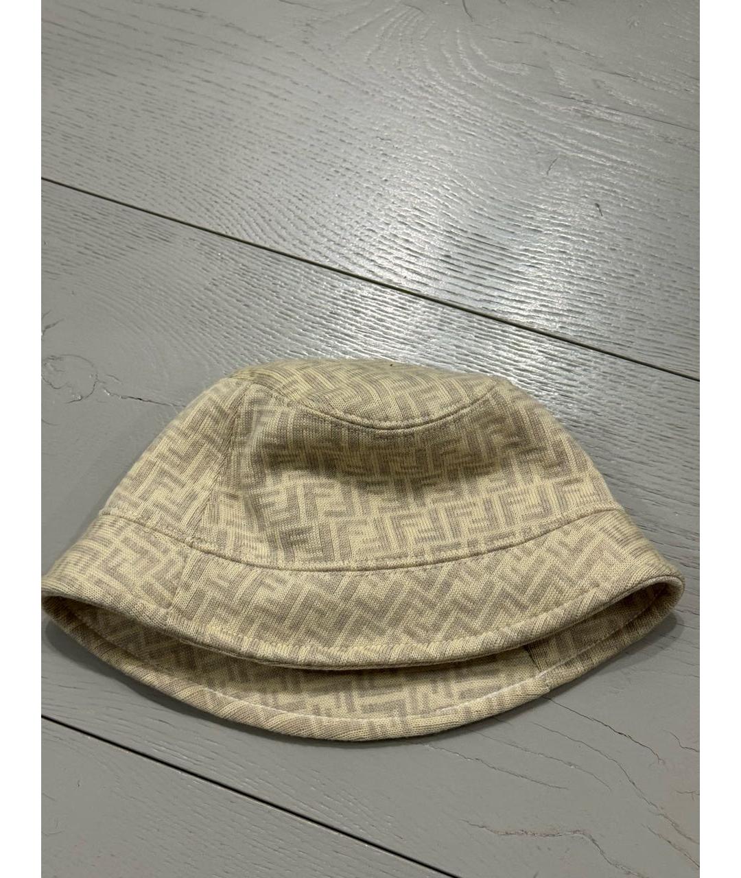 FENDI Бежевая шерстяная панама, фото 2