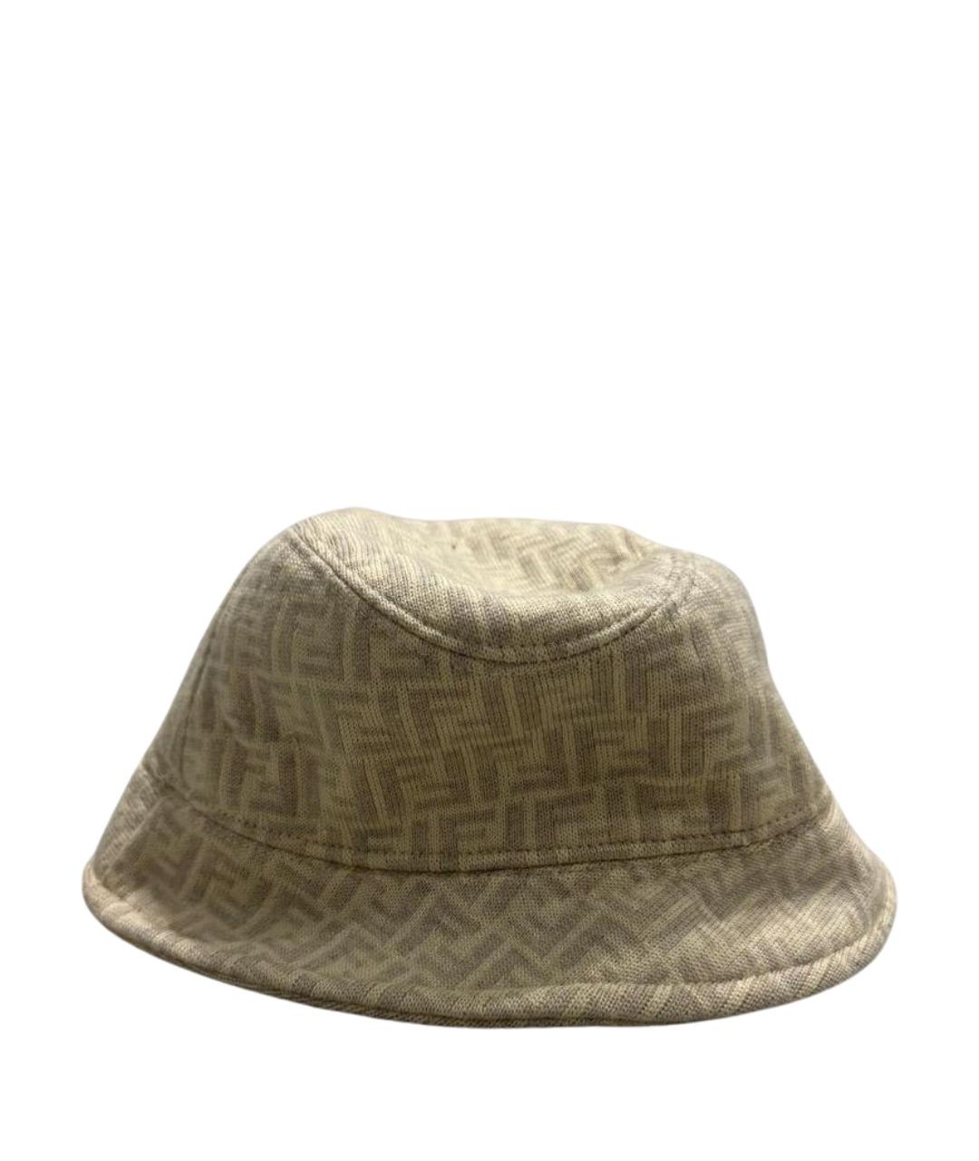 FENDI Бежевая шерстяная панама, фото 1