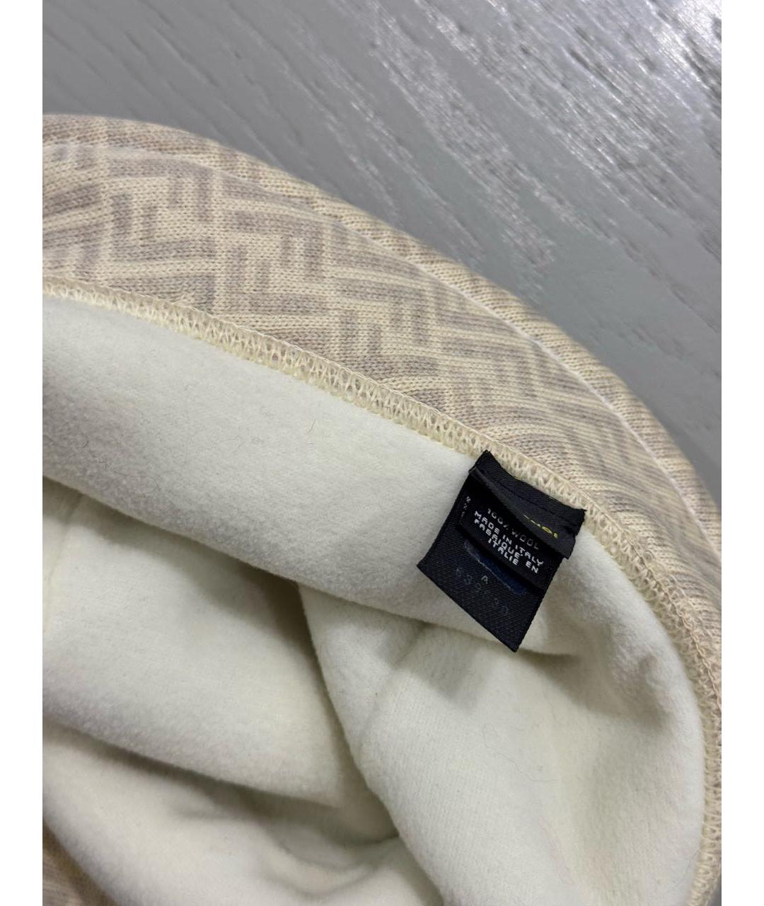 FENDI Бежевая шерстяная панама, фото 3