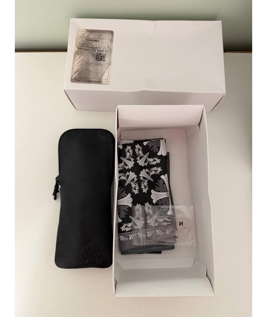 CHROME HEARTS Деревянные солнцезащитные очки, фото 5