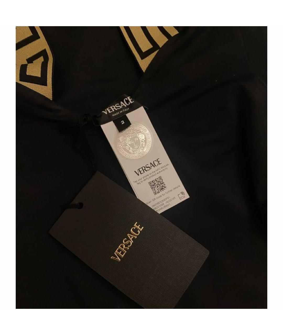 VERSACE Черный полиамидовый купальник, фото 6