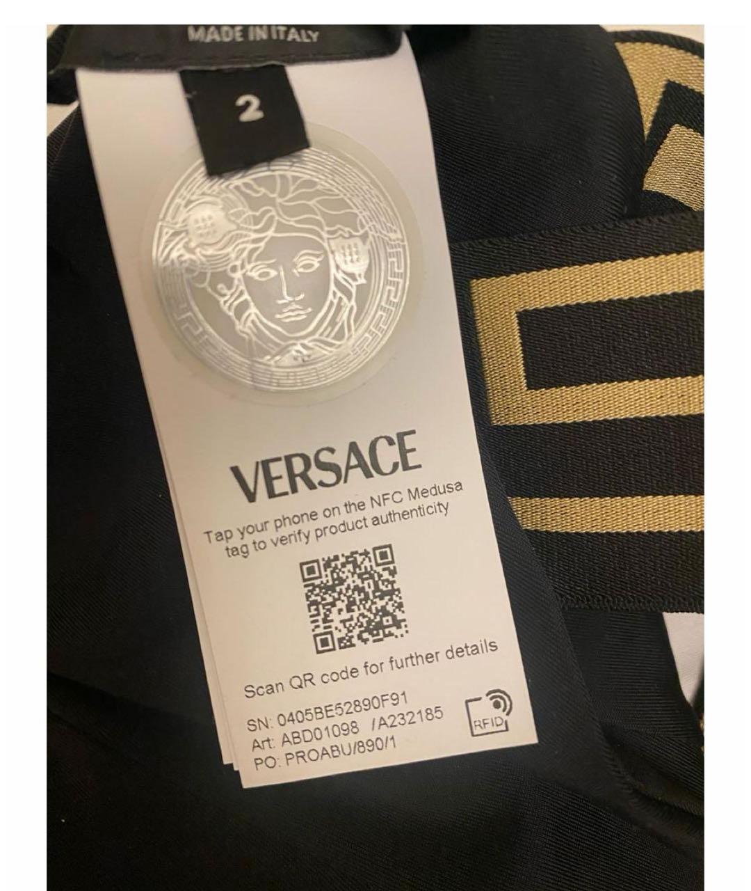 VERSACE Черный полиамидовый купальник, фото 2