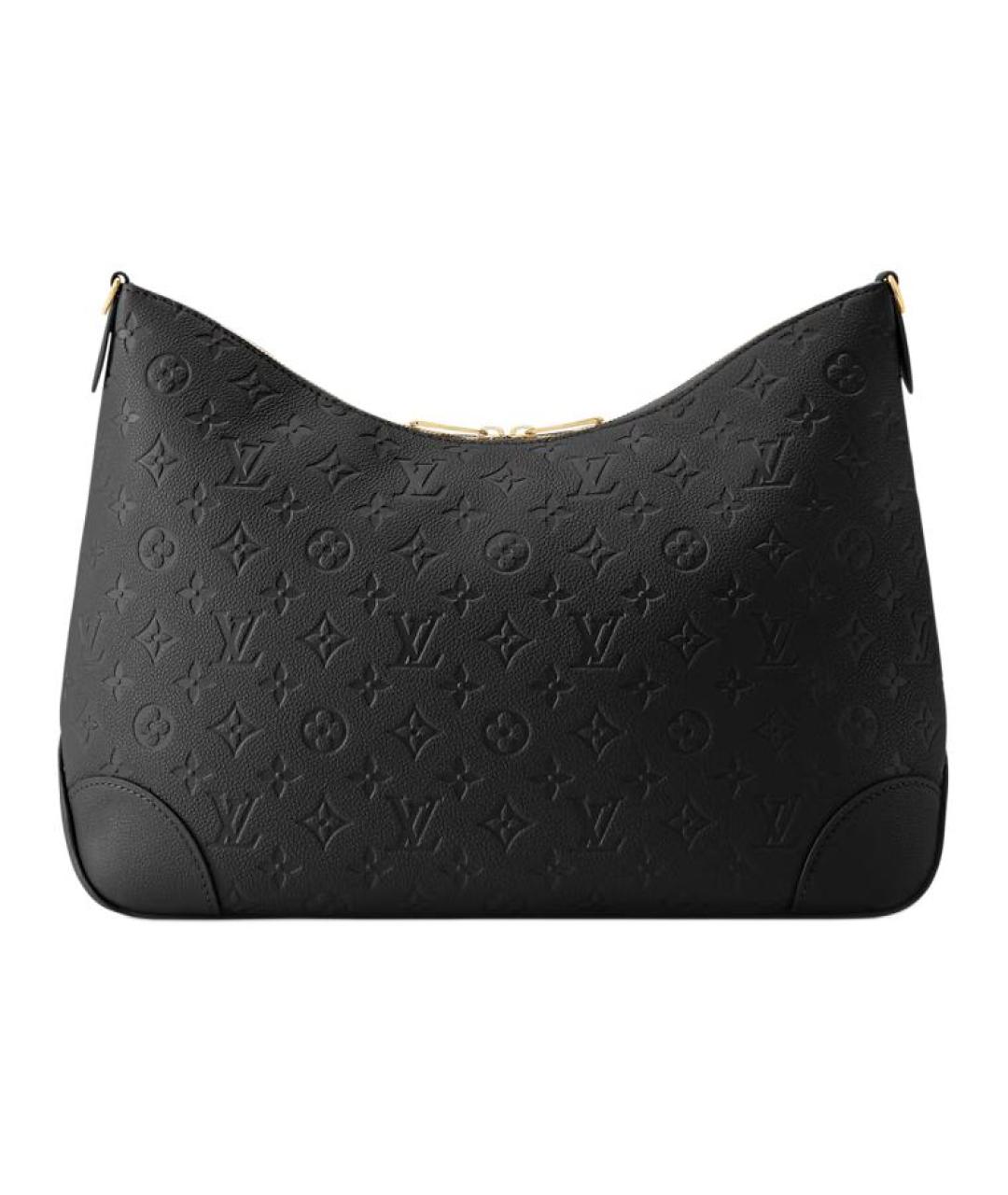 LOUIS VUITTON Черная кожаная сумка через плечо, фото 3